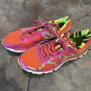Asics Womens GT 2000  Orange Running Shoes Sneakers Size 9.5